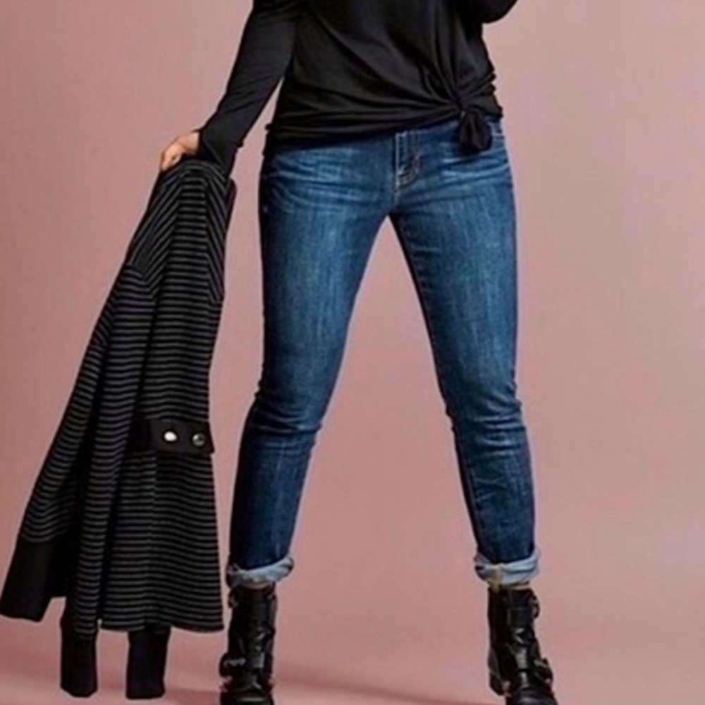 CAbi Curvy Skinny Dark Blue Jeans